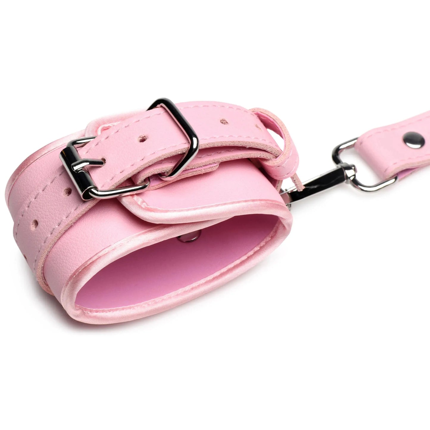 Bondage Harness with Bows (Pink) – Medium/Large Vegan Faux Leather Harness
