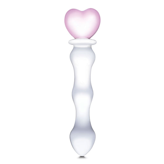 Glas Sweetheart (Pink) – Curved Glass Dildo 8 Inch