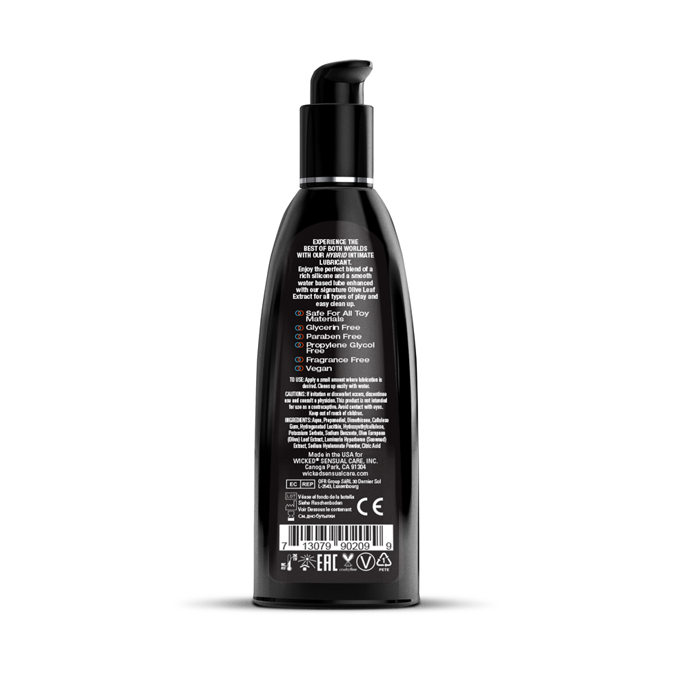 Wicked Hybrid Water and Silicone Blended Lubricant 240ml Bottle