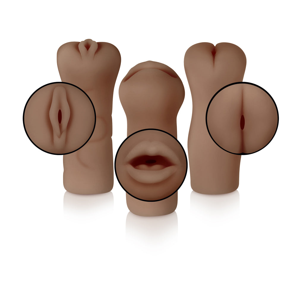Party Pack Dark Realistic Strokers 3x Set