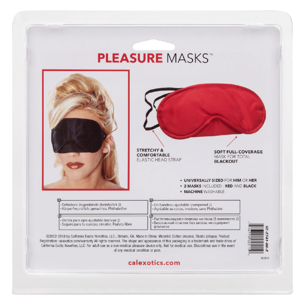 CalExotics Pleasure Masks 2 Pack Erotic Blindfolds