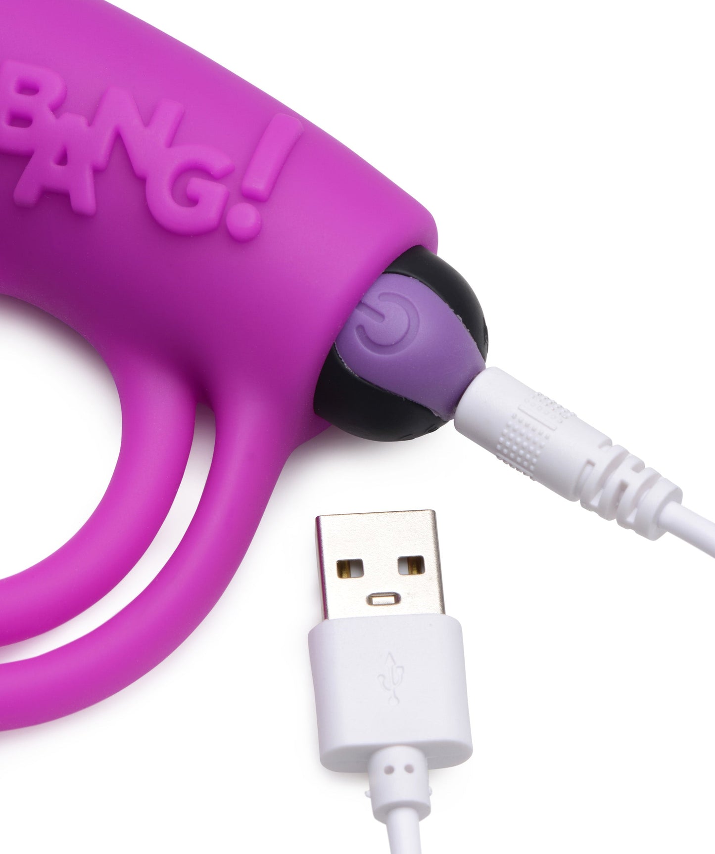 Bang Silicone Cock Ring and Bullet - Vibrating Cock Ring with Wireless Remote in Black
