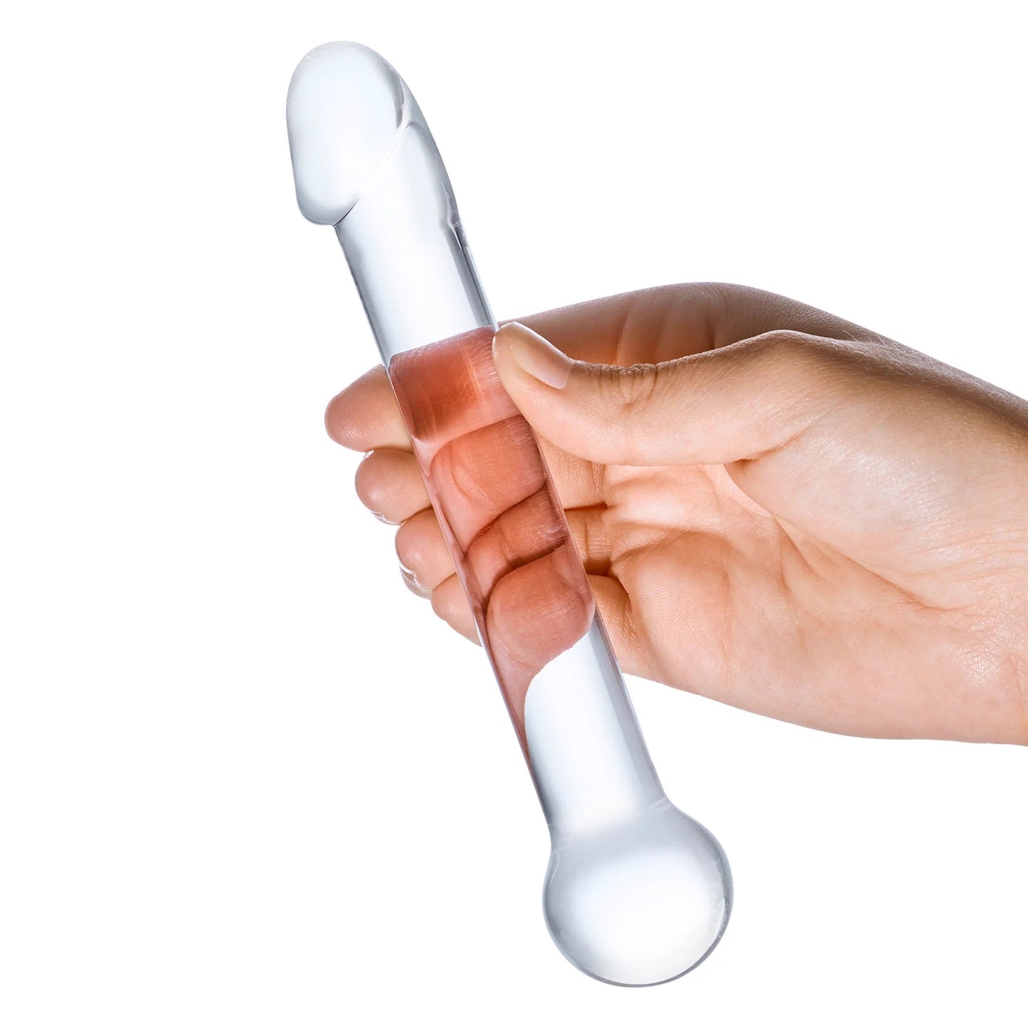 Glas 7 Inch Realistic Head Dildo – Glass Dildo