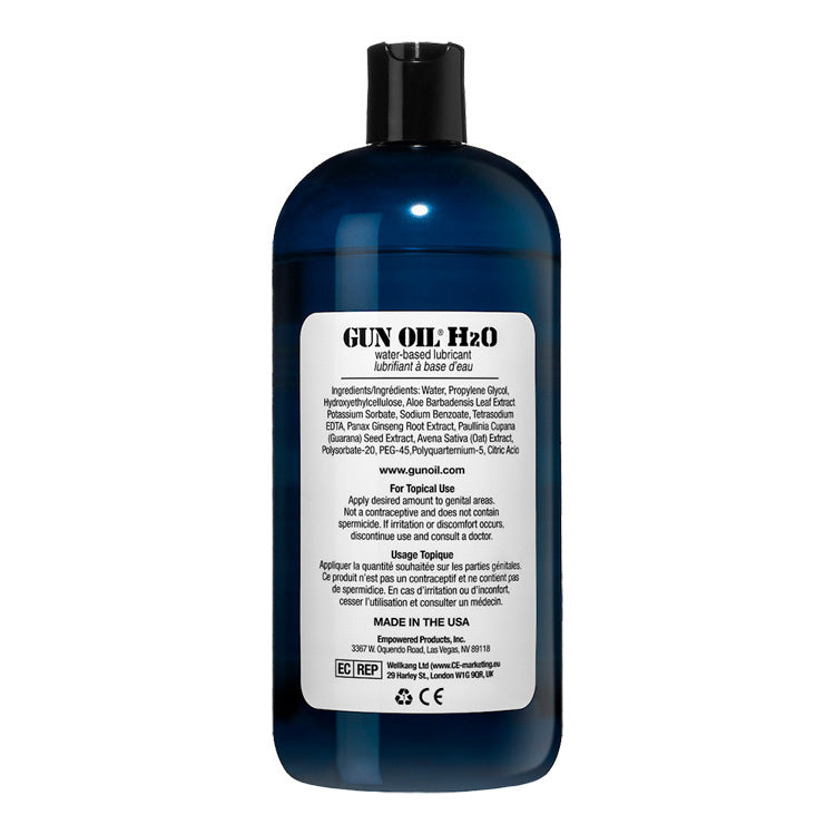 Gun Oil H2O Water-Based Lubricant with Aloe Vera 32 Ounce - 960ml