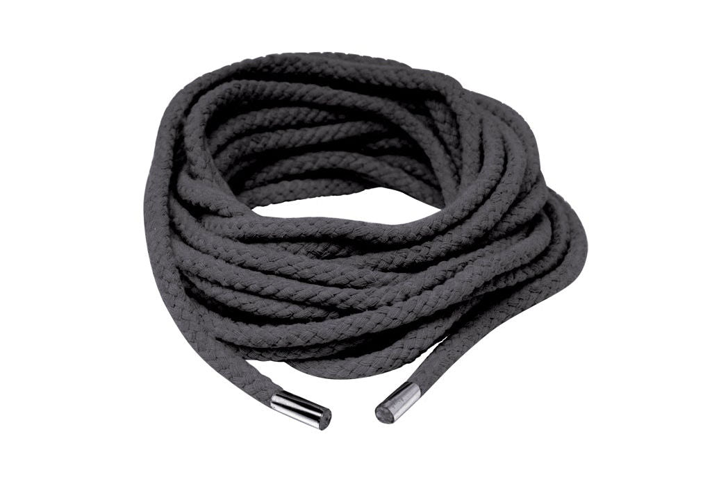 Fetish Fantasy Series Japanese Silk Rope (Black) – Durable Bondage Rope