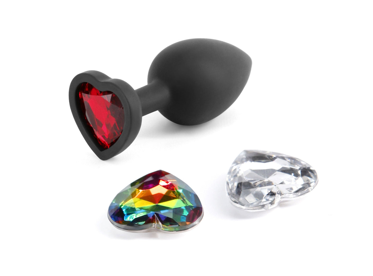 Glams Xchange Heart Small (Interchangeable Heart Gems) – Small Silicone Butt Plug