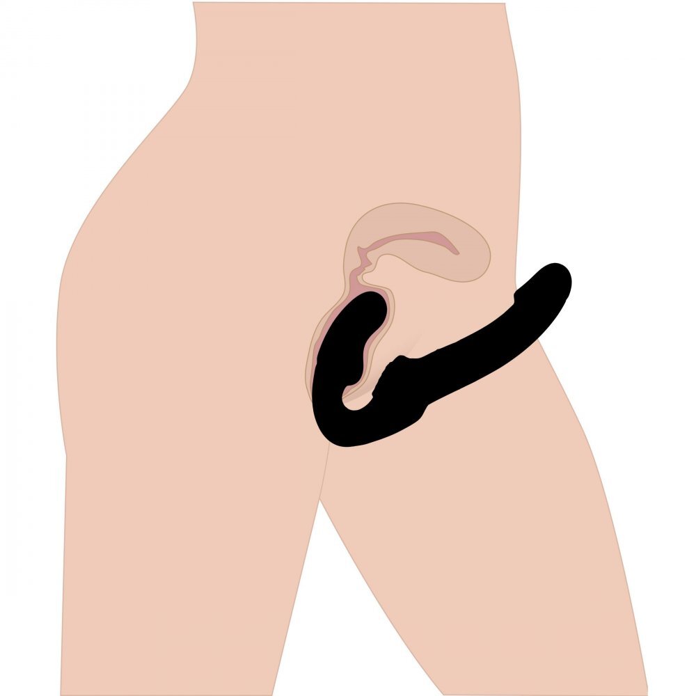Xr Revolver Strapless Strap On G Spot Dildo Silicone
