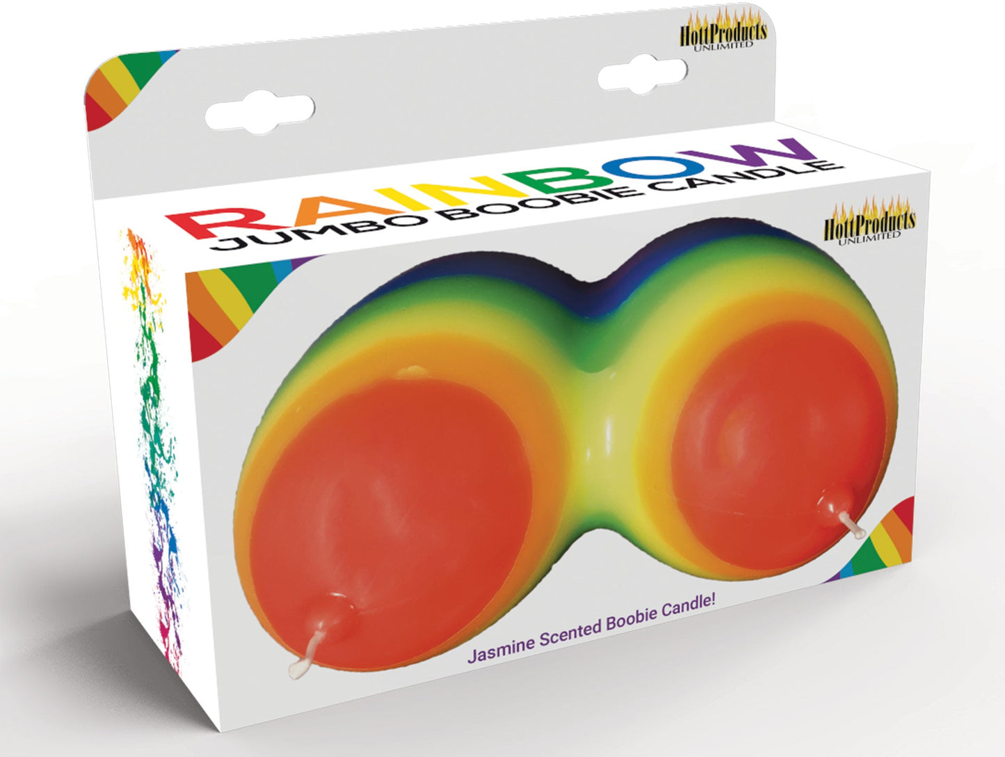 Rainbow Jumbow Boobie Candle – Decorative Candle
