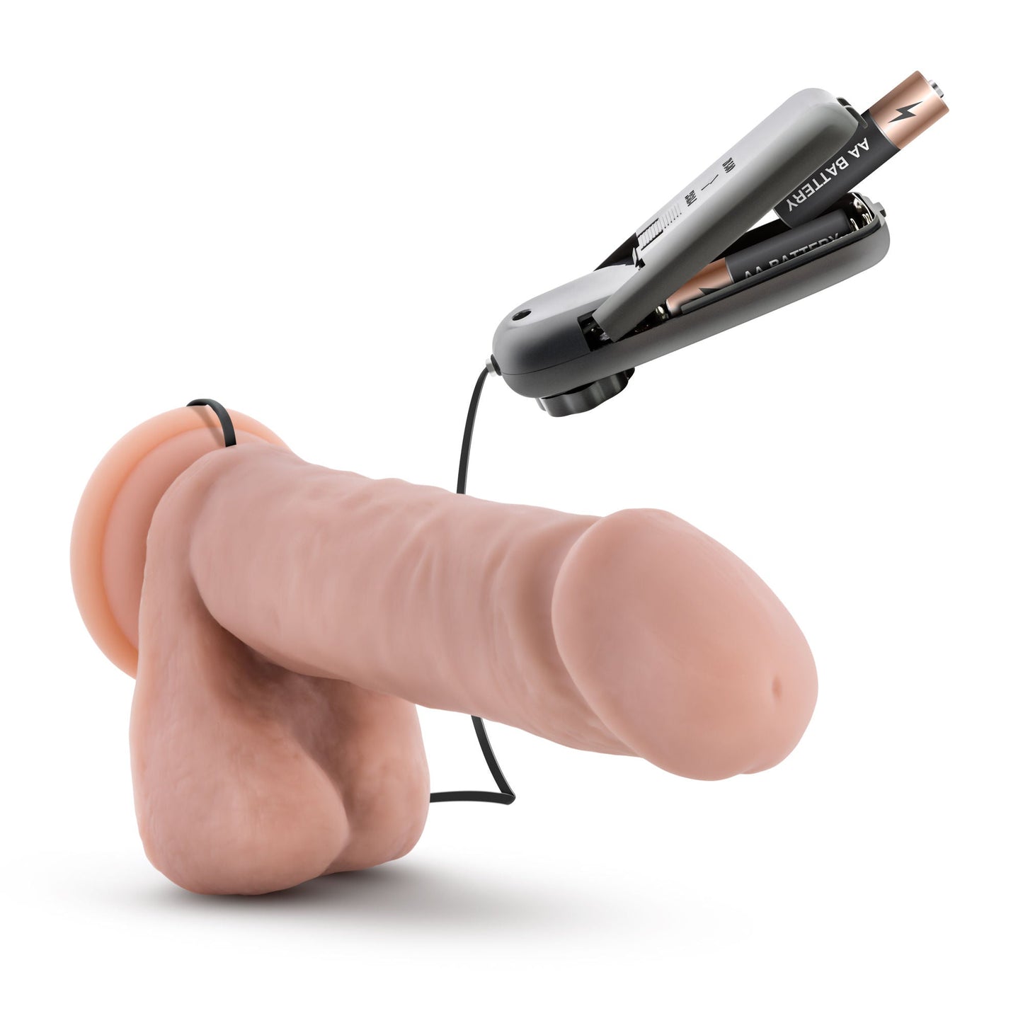 Coverboy The Goalie Vanilla Realistic Vibrating Dong Toy 8 Inch