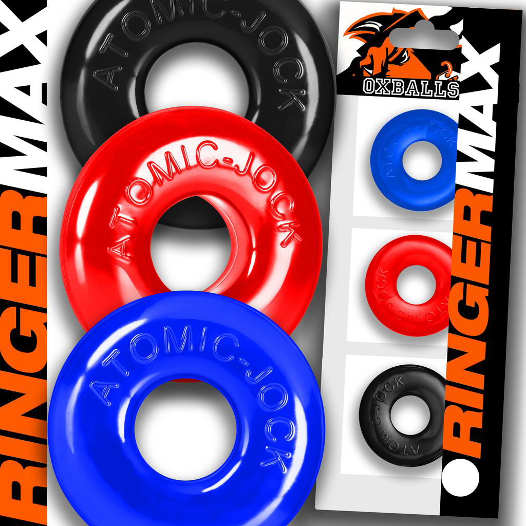 Ringer Max Three Piece Multi Colour Cockring Set