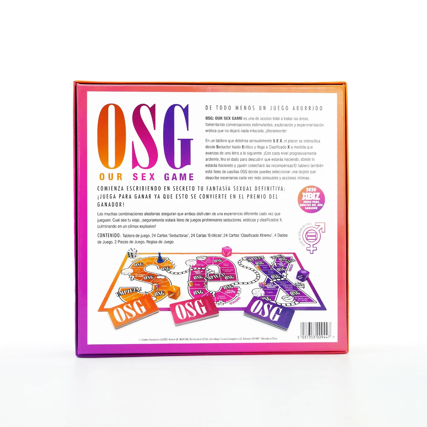 Our Sex Game Spanish Edition – Erotic Conversation Board Game