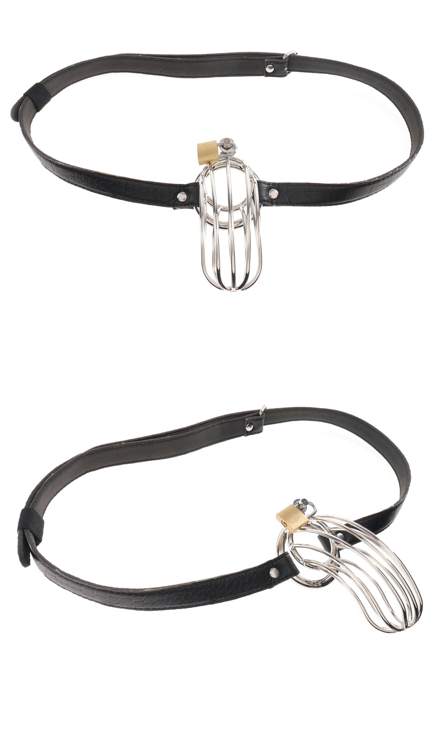 Fetish Fantasy Extreme Prisoner Steel Cock Cage Chastity Device