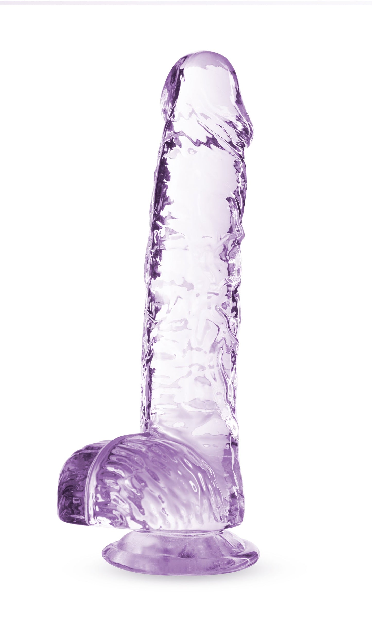 Naturally Yours Crystaline Amethyst – 6 Inch Suction Cup Dildo