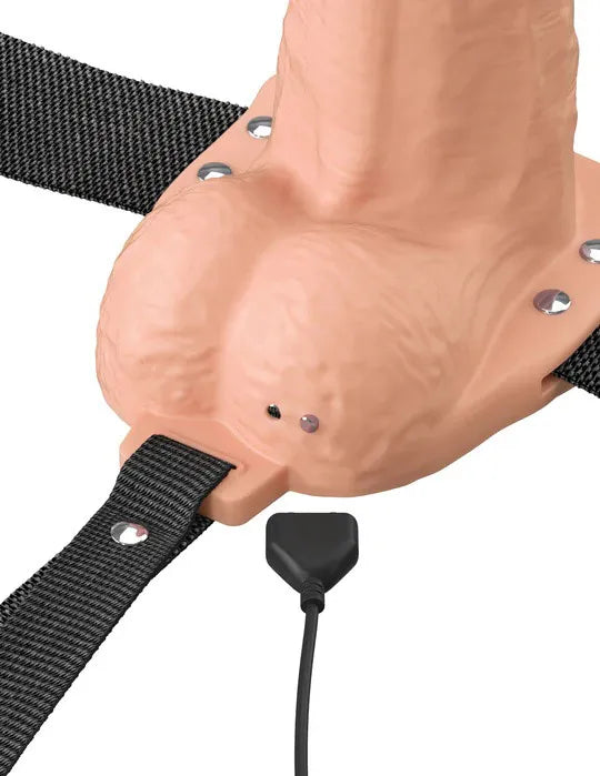 Fantasy X-Tensions Elite (Light) – 6 Inch Vibrating Hollow Silicone Strap-On