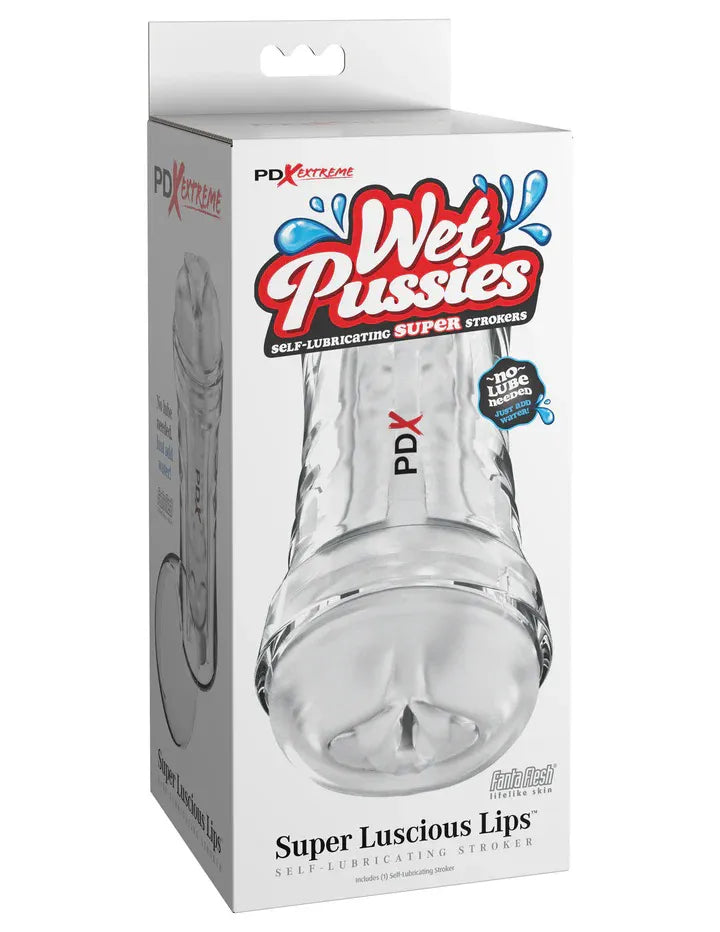 Pdx Extreme Wet Pussies Super Luscious Lips – Self-Lubricating Stroker