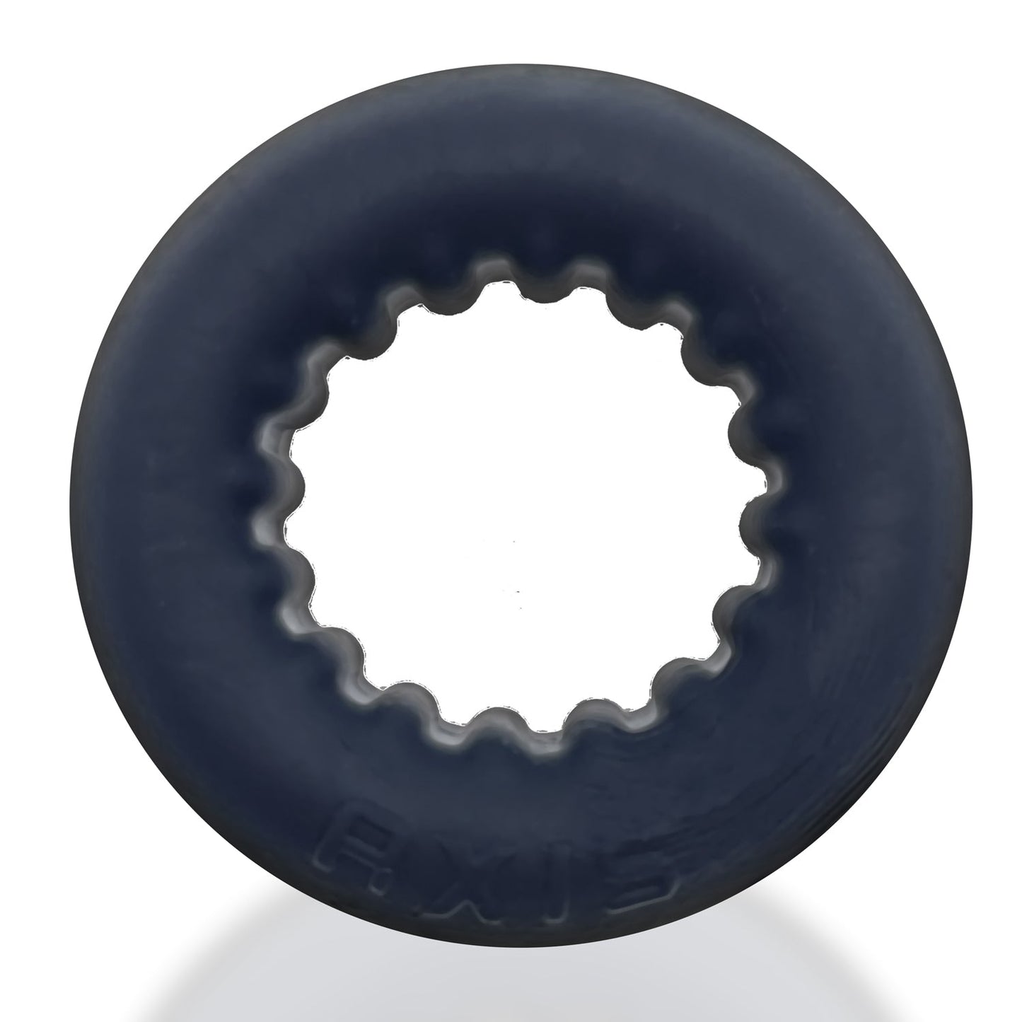 Oxballs Axis Inner Ribbed Griphold Comfort Cock Ring Black Ice