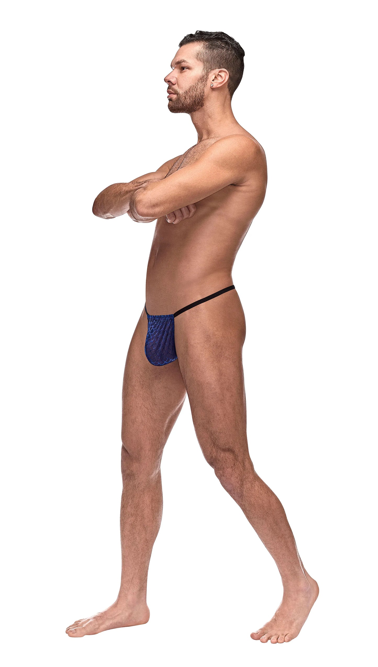 Diamond Mesh Posing Strap – Men's Breathable Mesh G-String