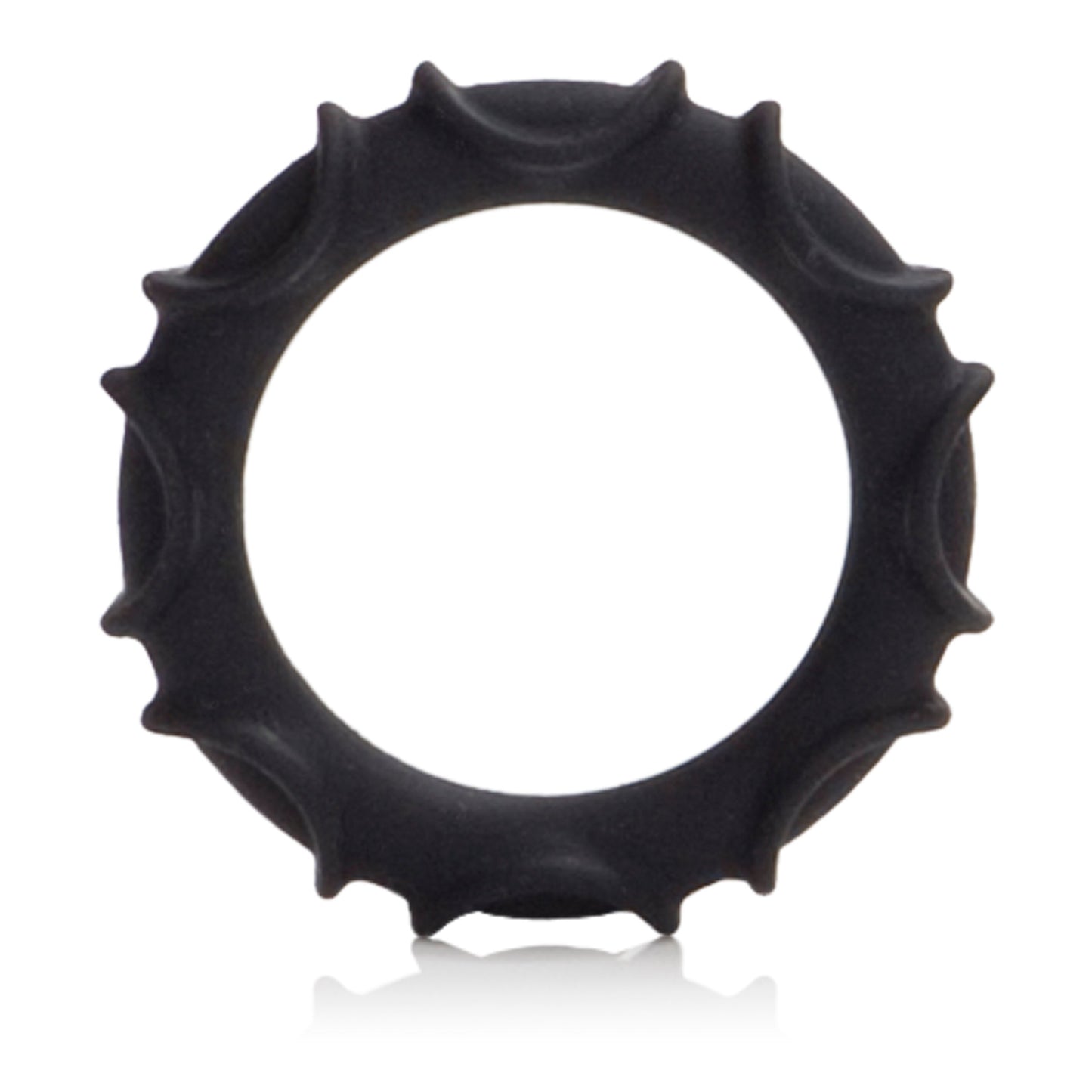 Atlas Black Silicone Cock Ring for Comfort and Stamina