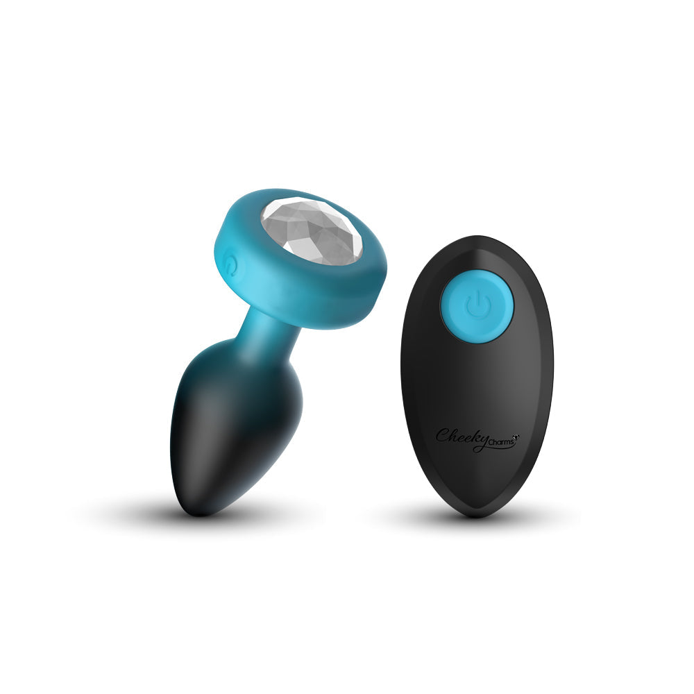 Cheeky Charms Eluxe Vibrating Small Anal Plug – Remote-Controlled Silicone Plug