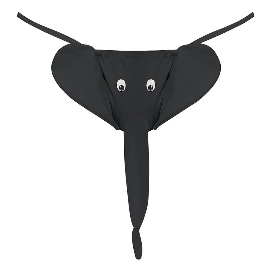 Squeaker Elephant G-String (Black) – Novelty Lingerie