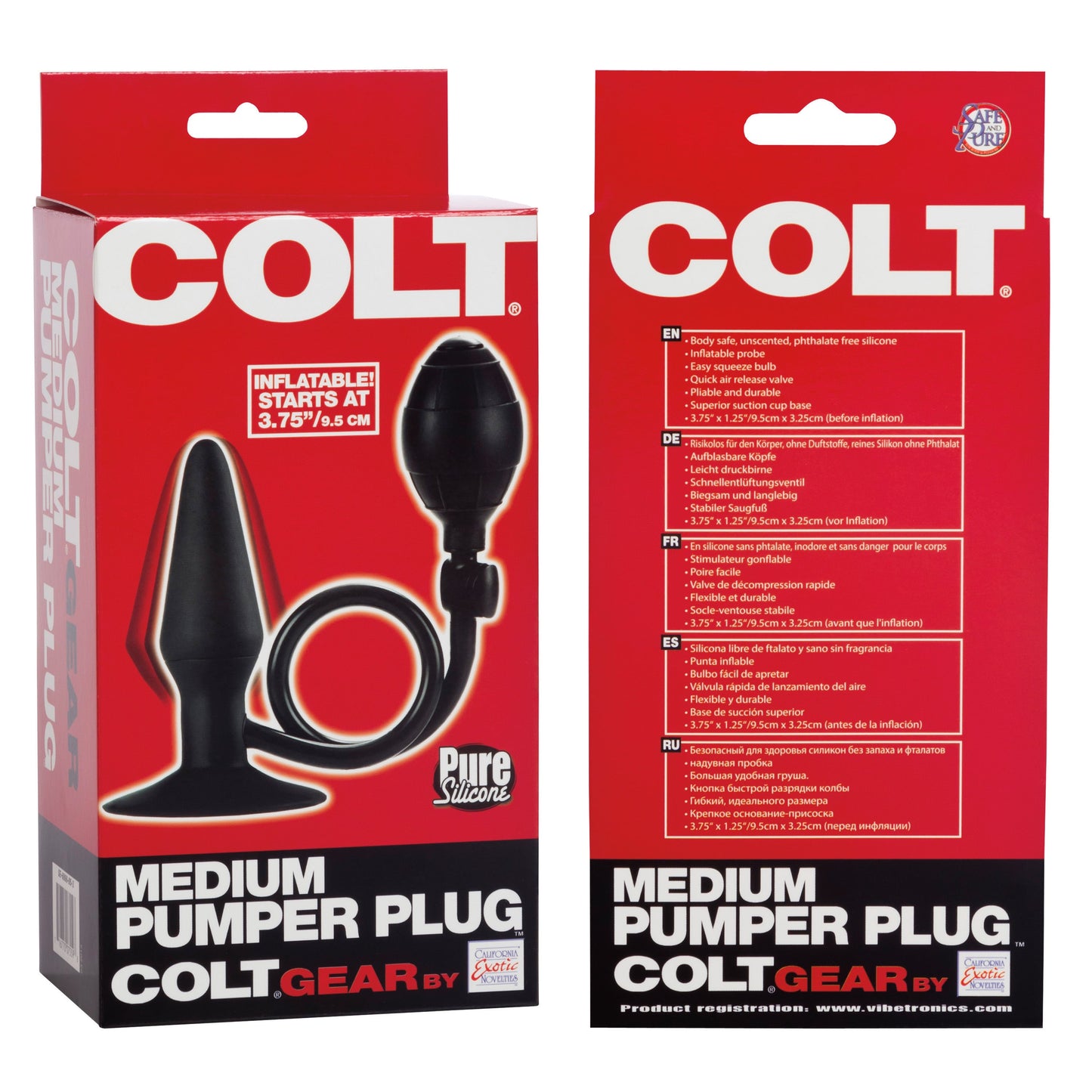 Colt Medium Pumper Inflatable 4.5 Inch Anal Plug