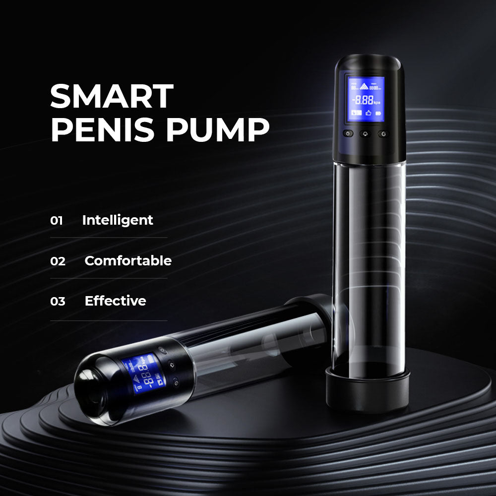 LuvPump Smart – USB Rechargeable Automatic Penis Pump with LCD Display