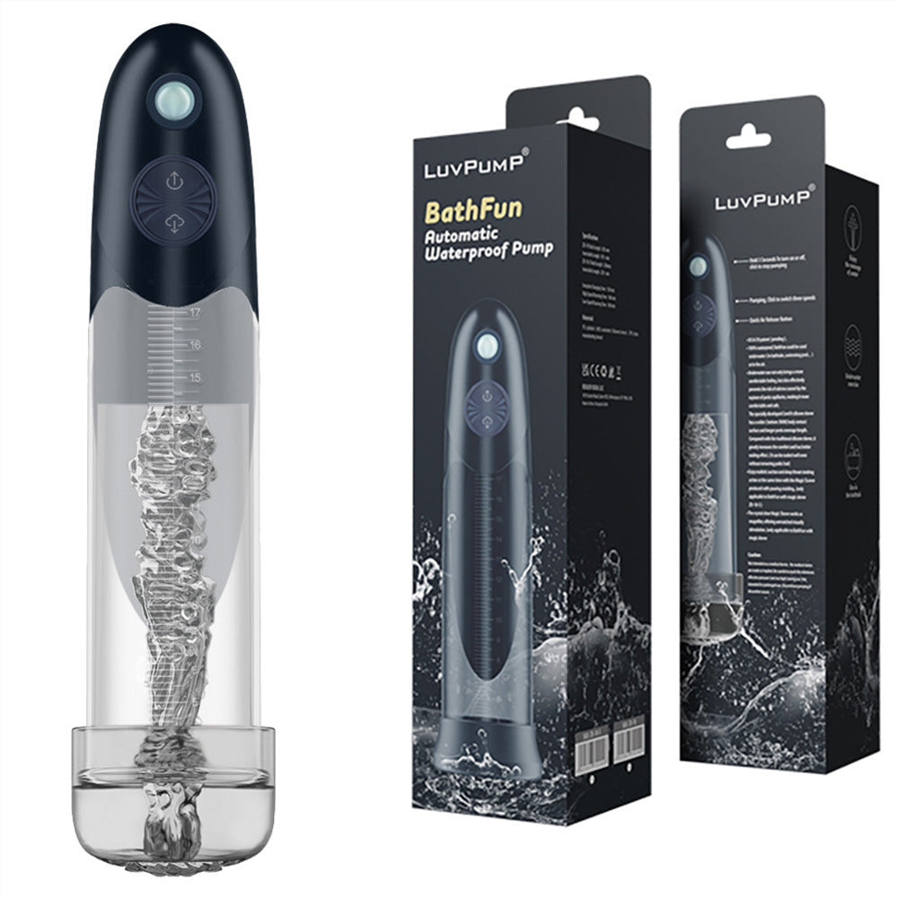 LuvPump BathFun – Waterproof USB Rechargeable Automatic Penis Pump