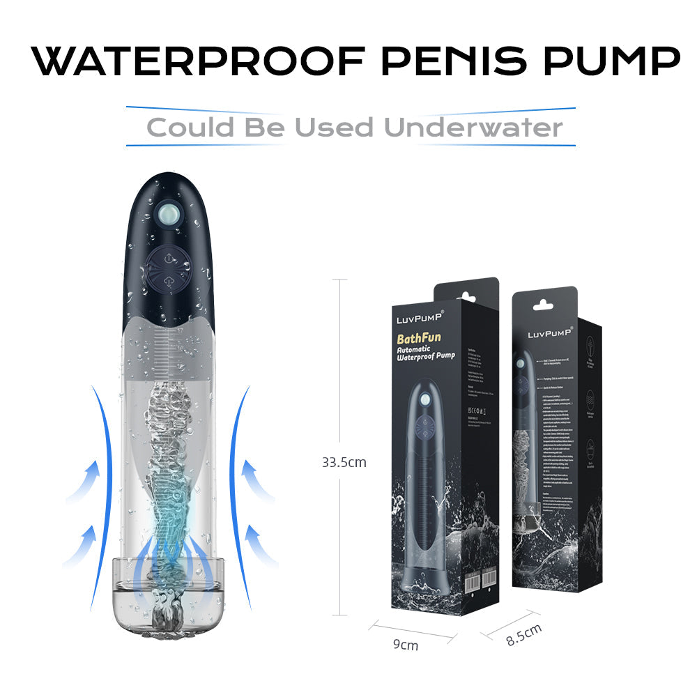 LuvPump BathFun – Waterproof USB Rechargeable Automatic Penis Pump
