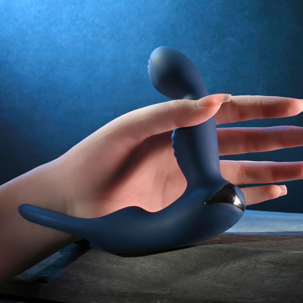 Zero Tolerance By All Means – USB Rechargeable Remote-Controlled 13.4 cm Prostate Massager with Cock Ring