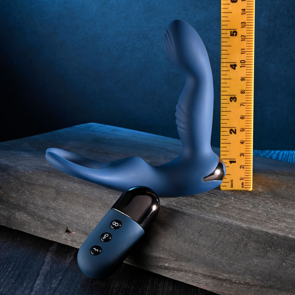 Zero Tolerance By All Means – USB Rechargeable Remote-Controlled 13.4 cm Prostate Massager with Cock Ring