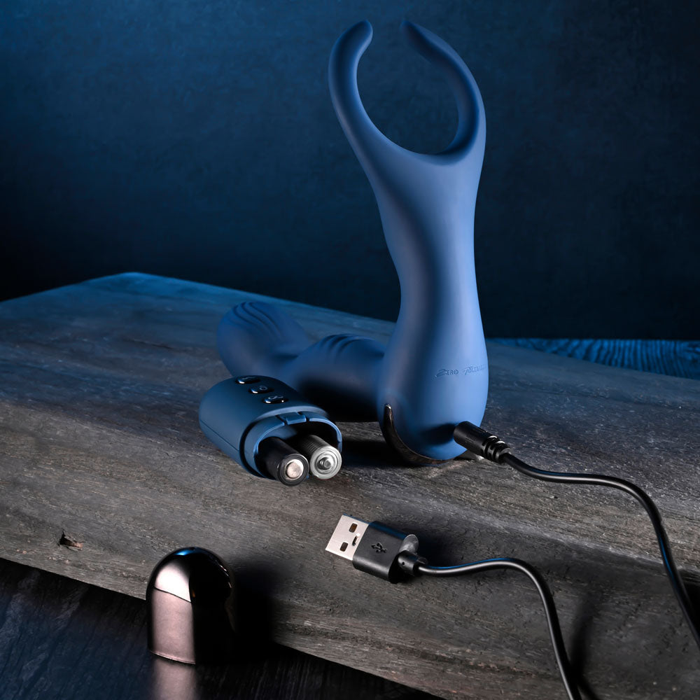 Zero Tolerance By All Means – USB Rechargeable Remote-Controlled 13.4 cm Prostate Massager with Cock Ring