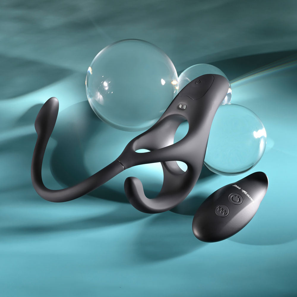 Zero Tolerance All The Bases – USB Rechargeable Remote-Controlled Vibrating Cock Ring