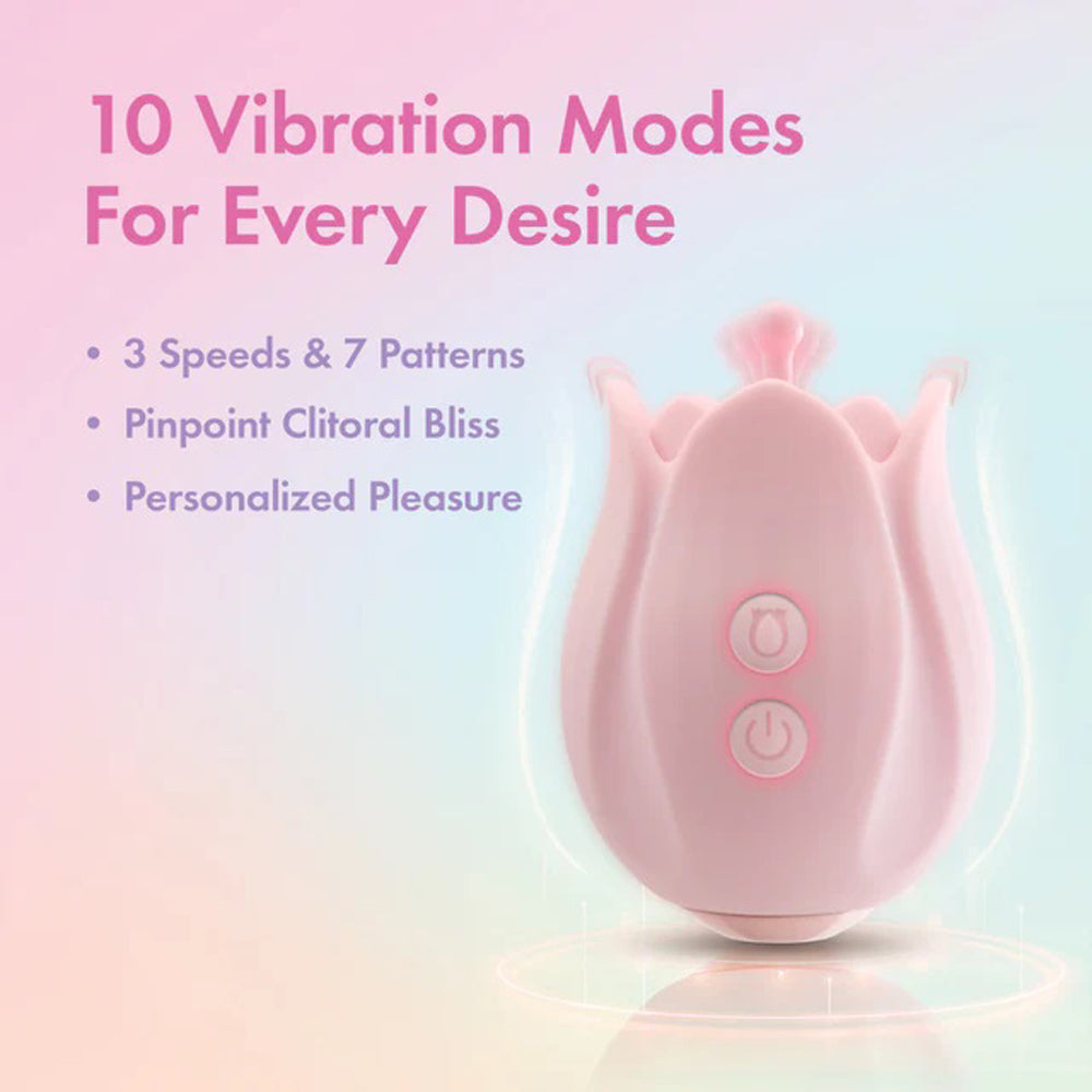 Play With Me Romantic Rose Pink Wireless Clitoral Vibrator