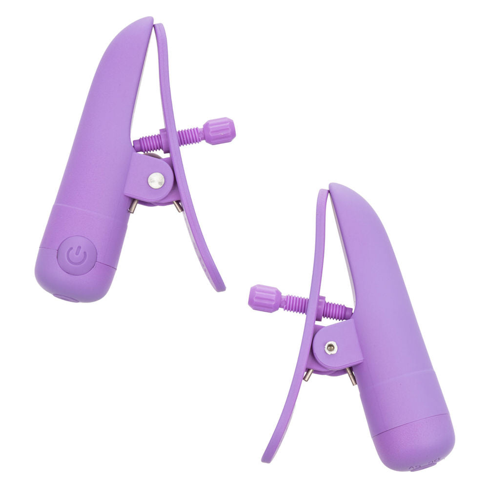 Nipple Play Nipplettes (Purple) – Waterproof Rechargeable 2.75 Inch Nipple Clamps