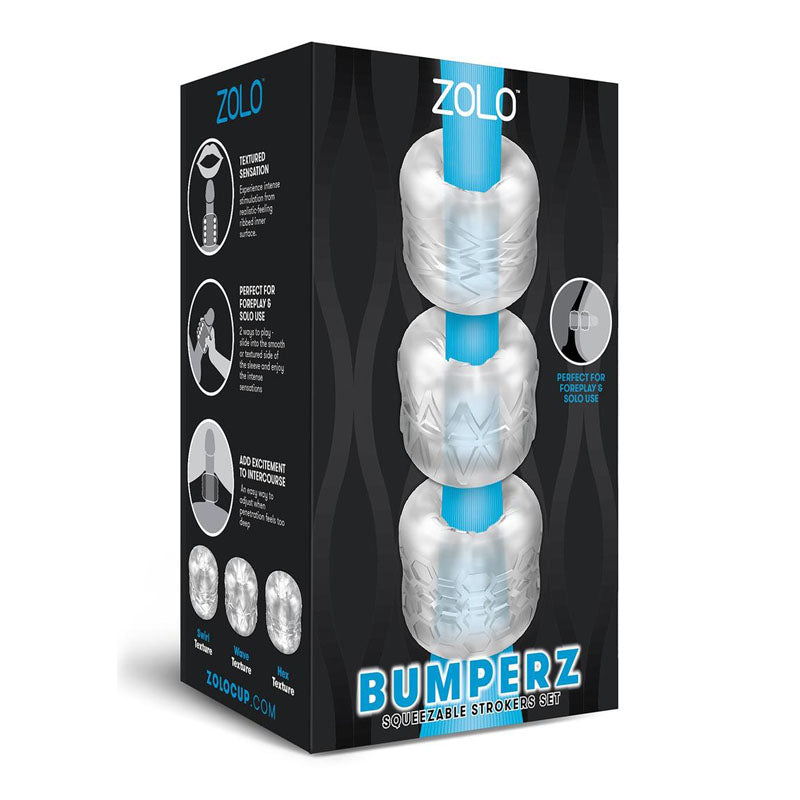 Zolo Bumperz 3 Piece Set – Textured Strokers