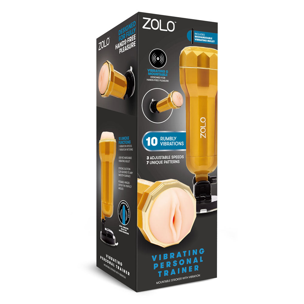 Zolo Vibrating Personal Trainer – USB Rechargeable Hands-Free Vagina Stroker