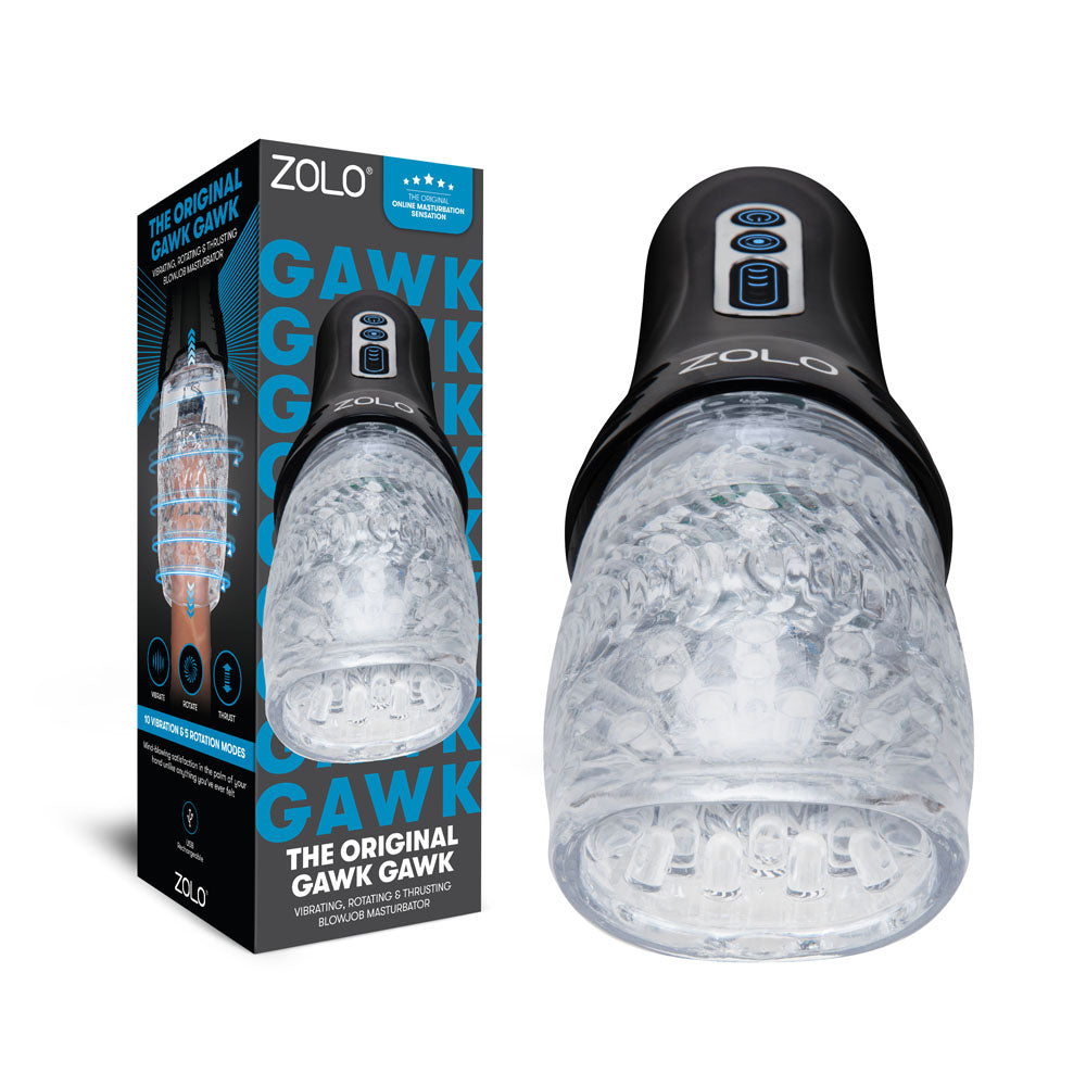 Zolo The Original Gawk Gawk – USB Rechargeable Vibrating Rotating Thrusting Masturbator