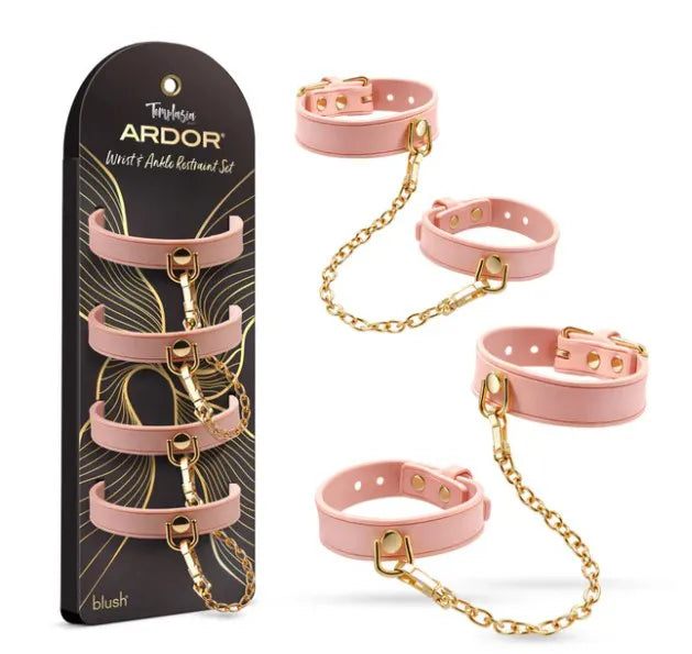 Temptasia Ardor Wrist and Ankle Restraints – Body-Safe Silicone Restraint Set