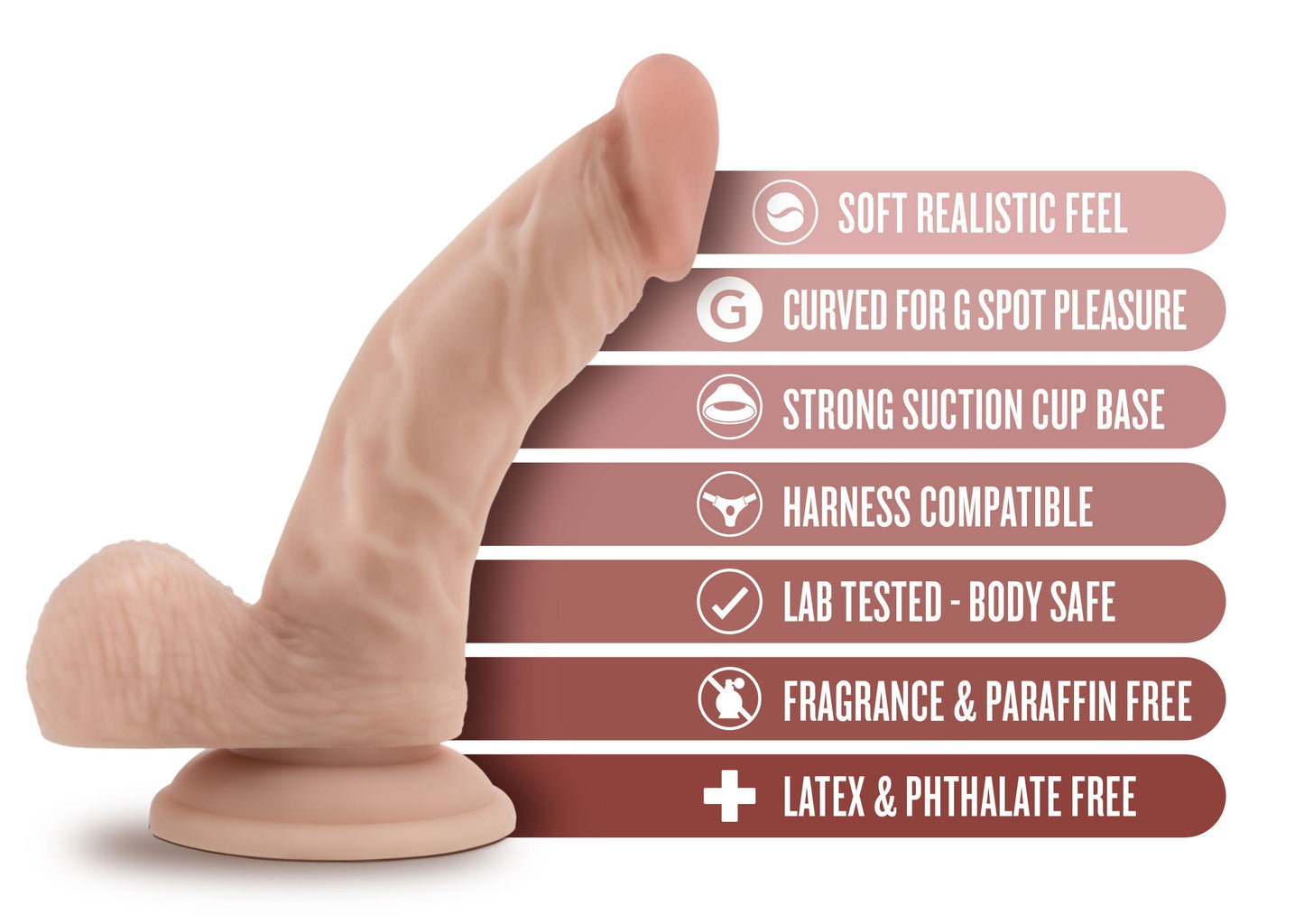 Dr. Skin Dr. Stephen Beige – 6.5 Inch Dildo With Balls