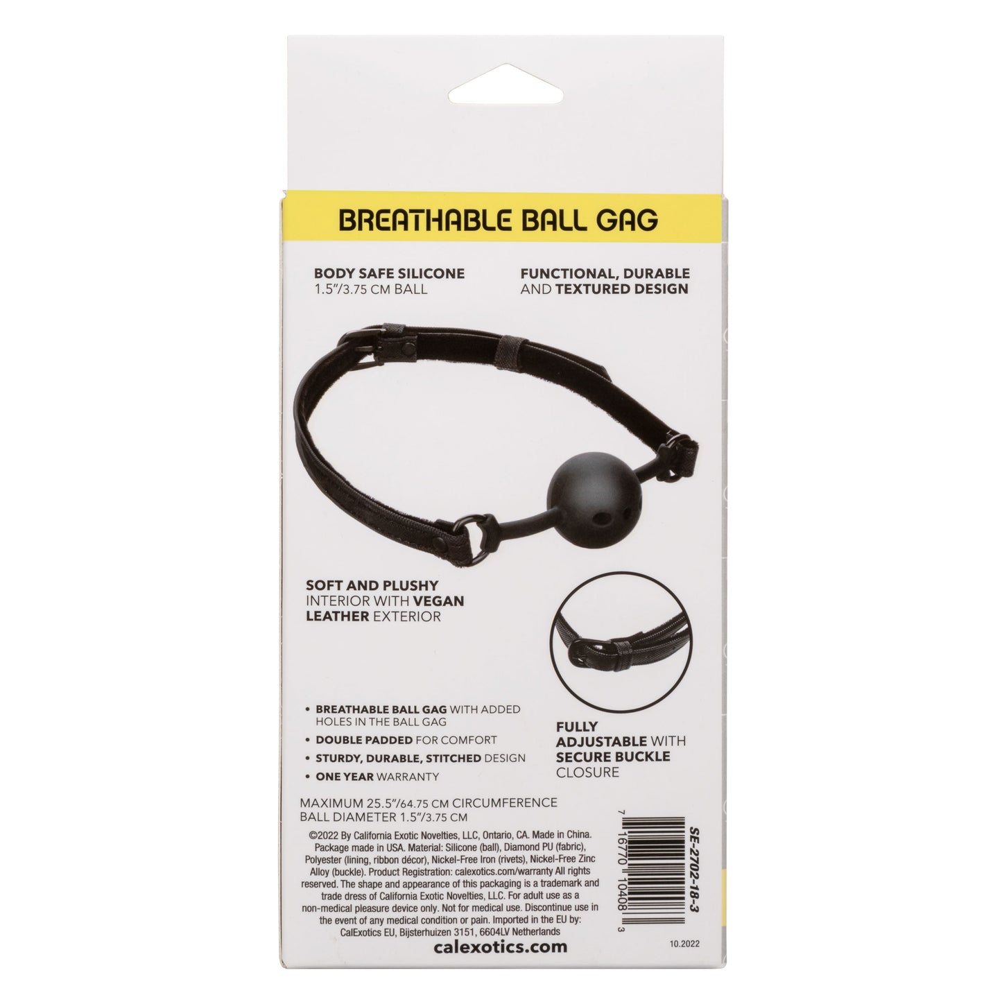 Boundless Breathable Ball Gag – Adjustable Ball Gag