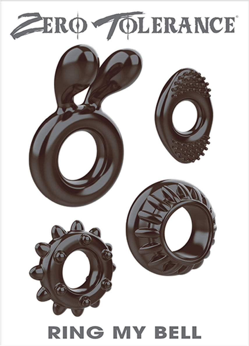 Zero Tolerance Ring My Bell Cock Rings Set of Four