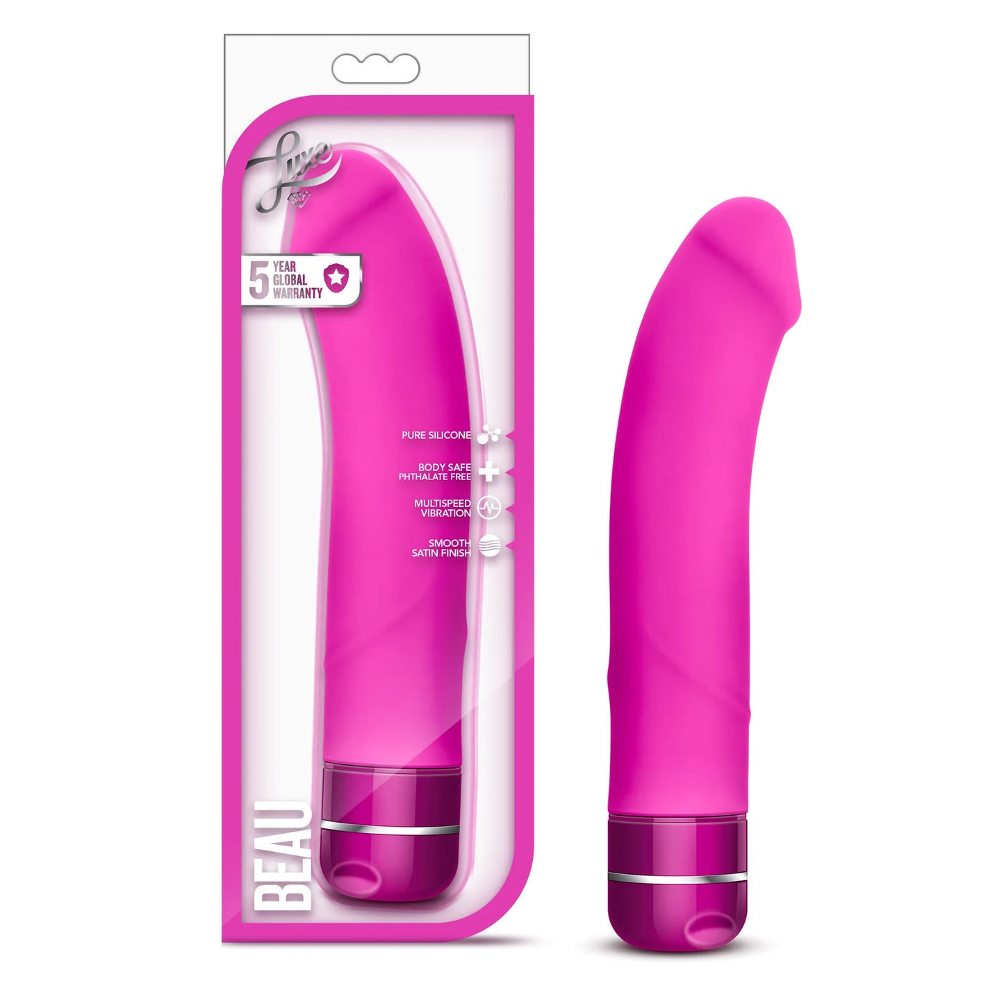 Beau Vibrating Dildo – Multi-Speed Firm G-Spot Vibrator