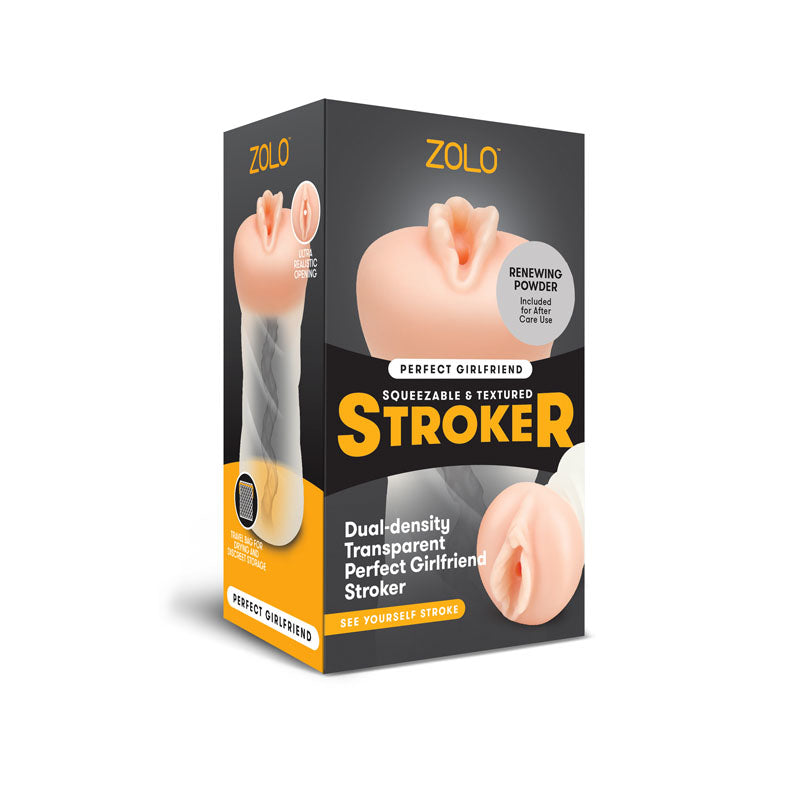 Zolo Clear Girlfriend Masturbator Dual-Density Stroker