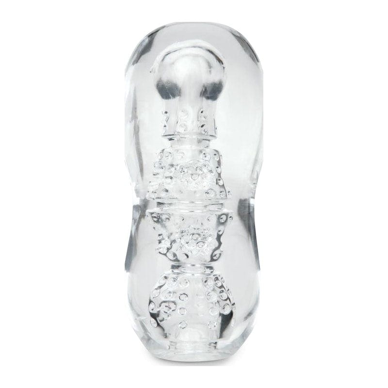 Zolo Gripz Dotted Clear – Squeezable Stroker
