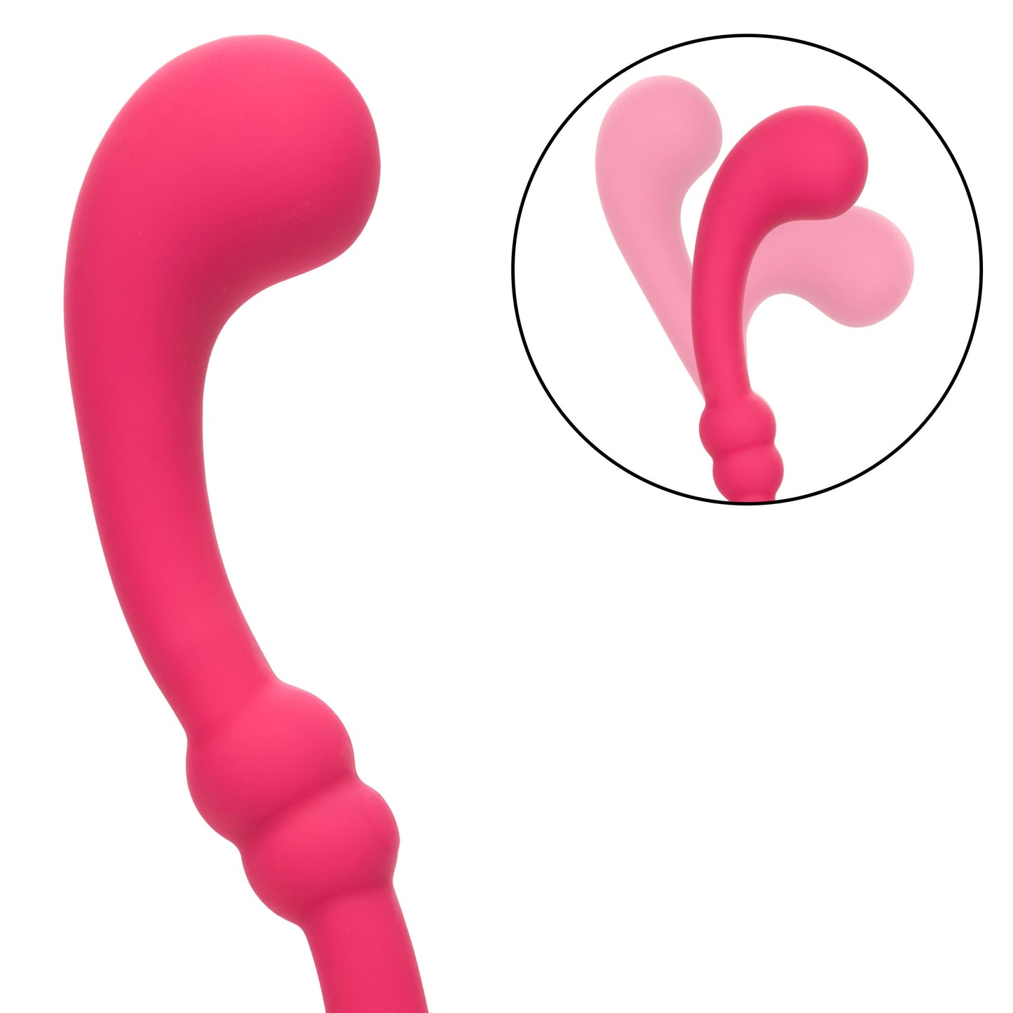 Pretty Little Wands Curvy Slim Pink Silicone Massager with 10 Speeds