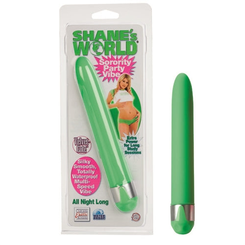 Shanes World Sorority Party Vibe Green Multi-Speed Vibrator