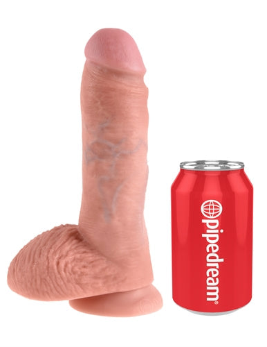 King Cock 8 Inch Cock With Balls – Realistic Handmade Dildo