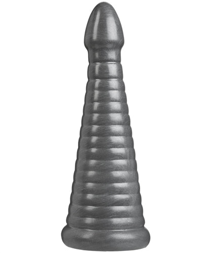 Rockeye 11 Inch Anal Dildo Gun Metal