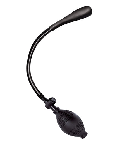 Ram Black Anal Balloon Pump with Safety Release Valve and Bulb