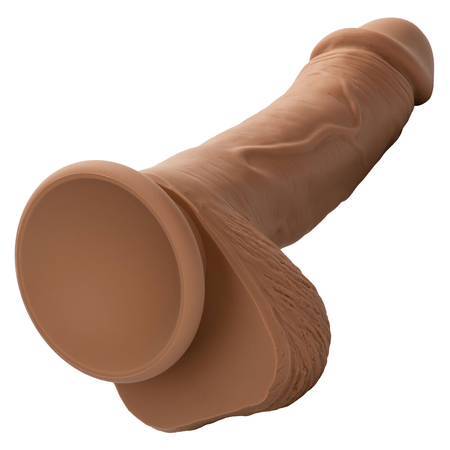 Dual Density Silicone Studs 5 Inch 12.75 cm Brown Realistic Flexible Design with Suction Cup Base